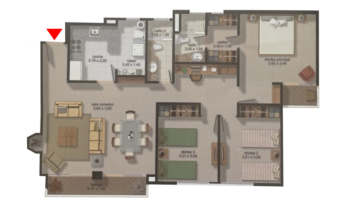 Plano del Apartamento